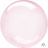 A BUBBLE сфера 18"/46 см, кристалл, розовый темный/Dark Pink (AN), инд. уп (мак. скидка 10%)