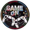 Тарелка бумажная "GAME ON", 23 см, 6 шт.