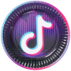 Тарелка бумажная "Блогер Party", 17 см, 6 шт.