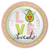 Тарелка бумажная "Авокадо. Love", 18 см, 6 шт.