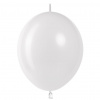 K Шар линколун  6"/15 см, пастель, белый/White (ТМ 512)