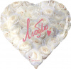 Шар-сердце, фольга, 18"/46 см,  ILY "Симфония роз" (Falali), инд. уп.