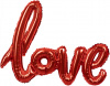 Шар-фигура, фольга, надпись "Love", красный, 41"/104 см (Falali), инд. уп.