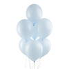 V Шар 12"/30 см, пастель, голубой макарунс/Sky blue