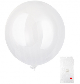 K BUBBLE сфера 50"/127 см, прозрачный "Bubble BOBO" (Веселая Затея)