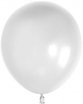 K Шар  5"/13 см,  пастель, белый/White (ТМ 512)