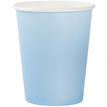 Стакан бумажный  "Голубой, пастель", 250 мл, 6 шт.