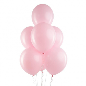 V Шар 12"/30 см, пастель, розовый светлый макарунс/Taffy pink
