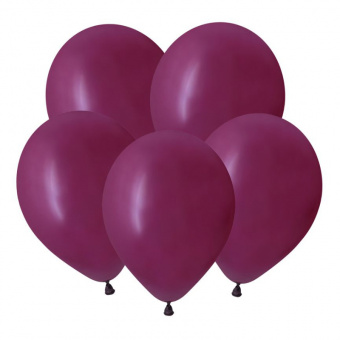 V Шар 12"/30 см, пастель, бордовый/Burgundy