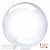 K BUBBLE сфера 30"/76 см, прозрачный "BOBO. Wide Tail", широкий клапан" (Смайлберри)