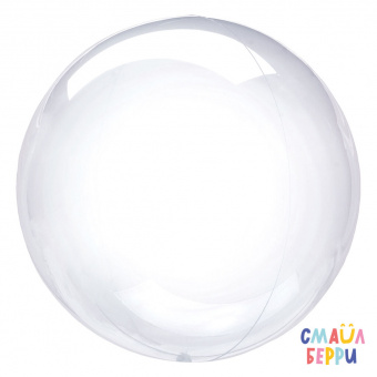 K BUBBLE сфера 36"/91 см, прозрачный "Bubble" (Смайлберри), инд. уп.