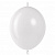 K Шар линколун  6"/15 см, пастель, белый/White (ТМ 512)